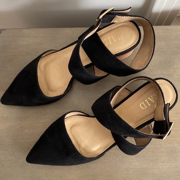 -Asos black pointy heeled shoes with strap- size 8 - Picture 4 of 8